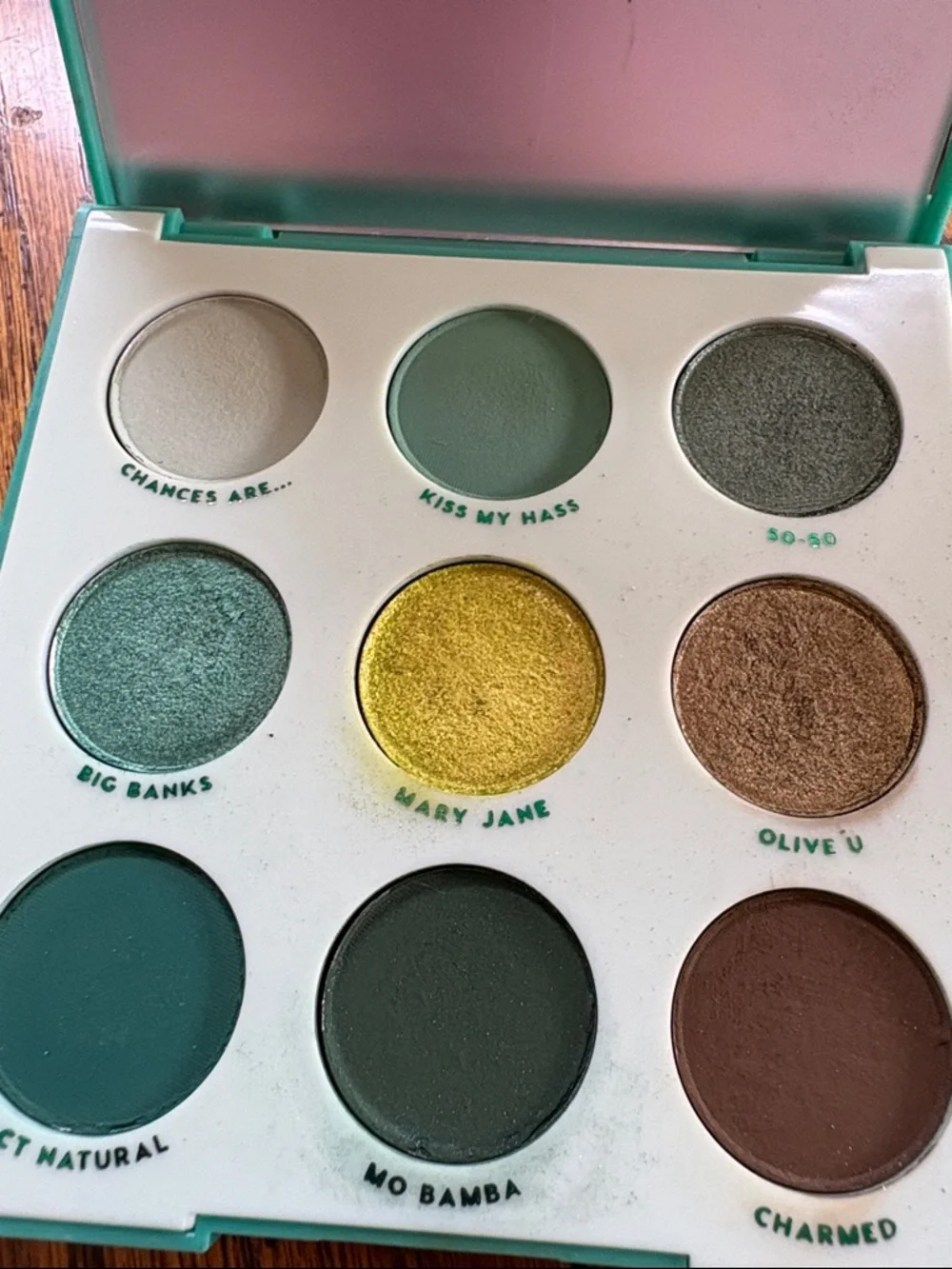 Colourpop Teal Eyeshadow Compact - Picture 4 of 6
